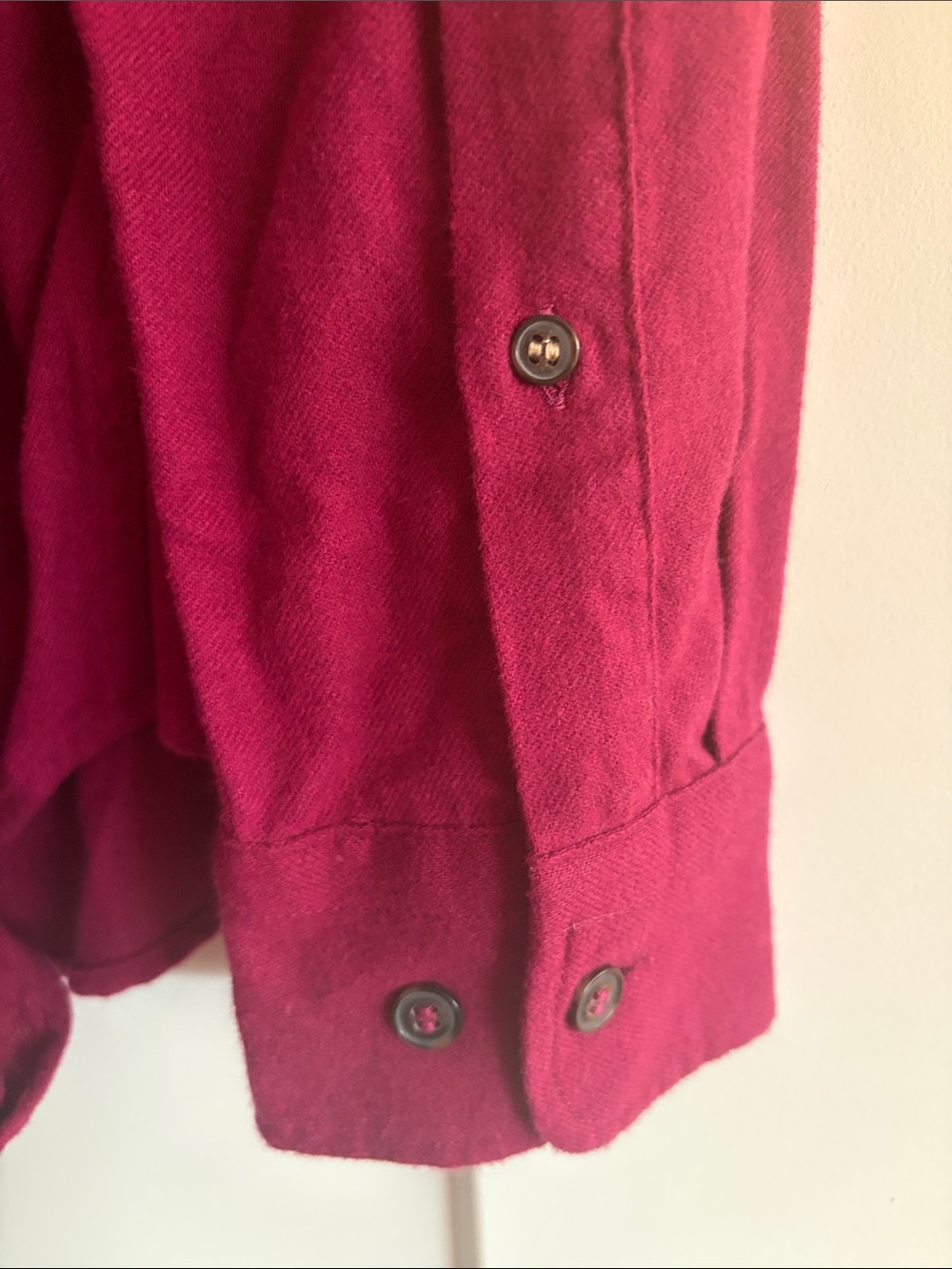 Banana Republic Men’s Dress Shirt in Deep Wine - Picture 6 of 7
